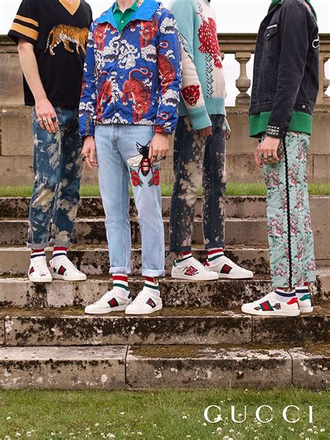 gucci ace sneakers men outfits|gucci ace embroidered sneakers.